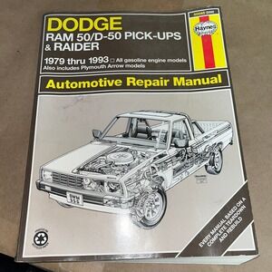 1979-1993 Haynes Dodge Ram 50 D-50 Pick Ups & Raider Automotive Repair Manual